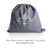 Rockefeller Luxury Cotton Short Velvet Robe in Navy Drawstring Bag